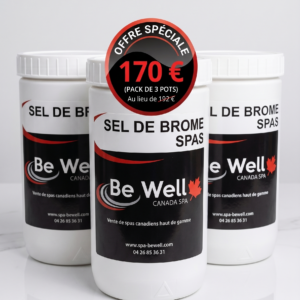 Pack Promo 3x Sel de Brome Be Well Canada Spa