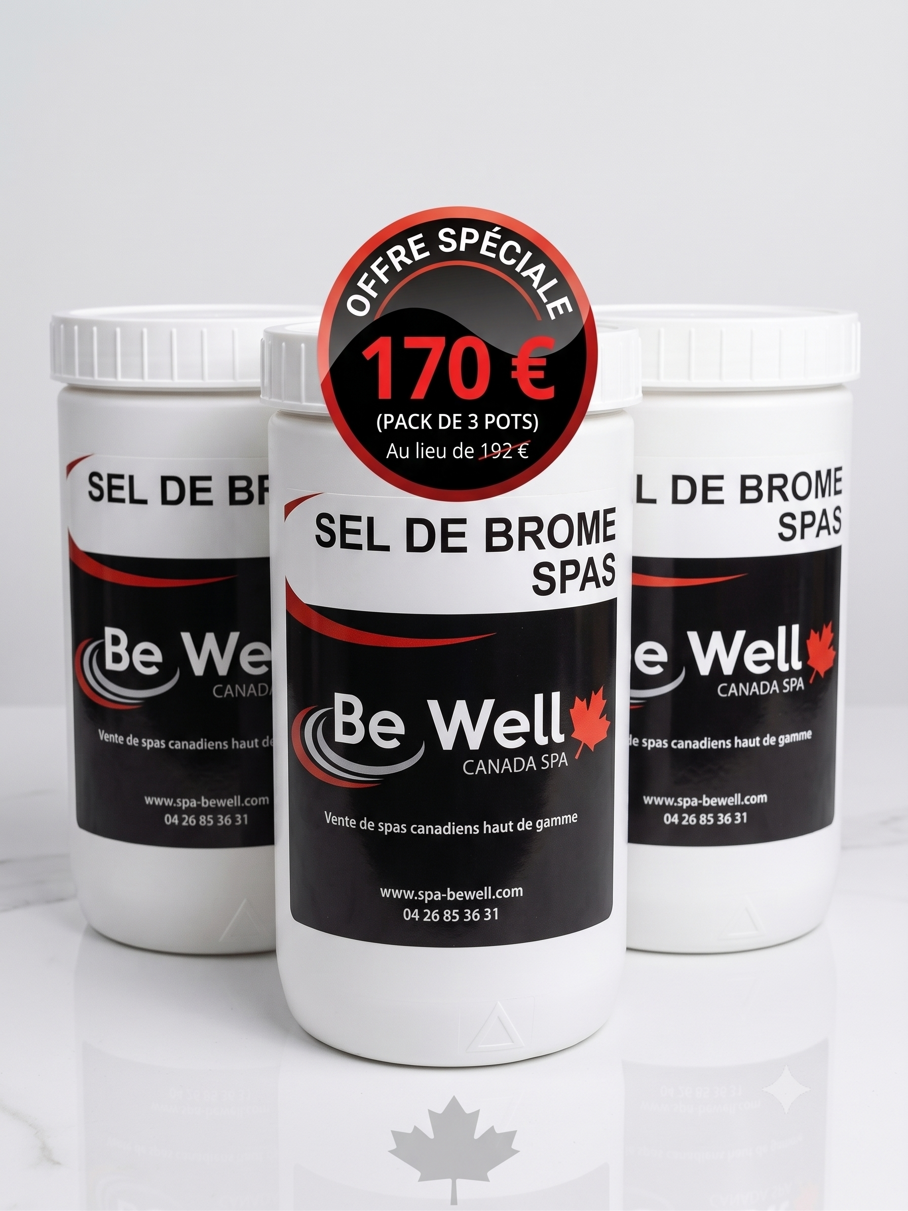 Pack Promo 3x Sel de Brome Be Well Canada Spa